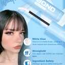 3 x White Bond and Seal Lash Glue Waterproof Clear Lash Cluster Glue For Eyelash Clusters Sleep Safe Sweatproof Long Lasting Invisible Lash Extension Adhesive DIY At Home by Zegaine