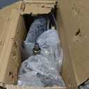 AMAGABELI GARDEN & HOME 5 Pieces Fireplace Tools Sets Wrought Iron Fireplace Set Antique Brass Copper with Poker Tongs Broom Shovel Stand Indoor Fire Place Kit Wood Stove Hearth Accessories Gold