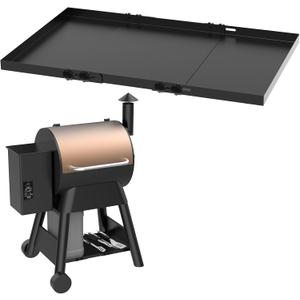 Universal 25.1"-28.3" Grill Storage Shelf for Traeger Pro 22 and 575 Series, Grill Accessories for Traeger Pellet Grill to Provide More Storage Space