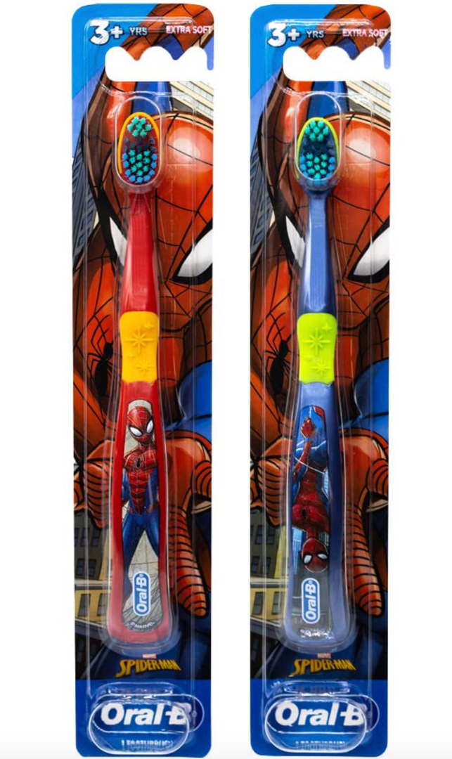 Oral B Kids Spider Man Toothbrushes, Pack Of 6