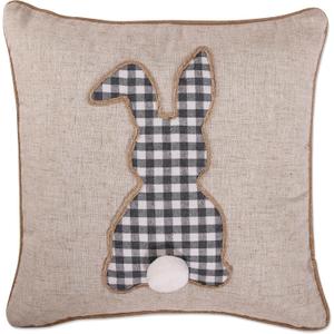 Pillow Perfect Indoor Single Bunny Natural Throw Pillow, 18" x 18"