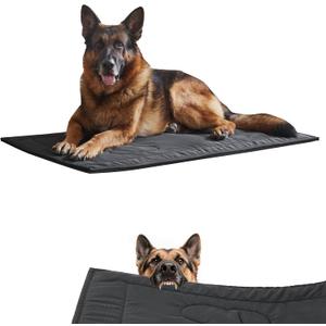 Chew Proof Dog Crate Pad - Indestructible Durable Dog Bed for Aggressive Chewers, Machine Washable & Waterproof Indoor Outdoor Tough Kennel Pad for Large Dogs (X-Large (28"x47"))