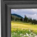 16x34 inch Picture Frame Solid Wood Black,Suitable for Panoramic Photo Frame/Posters/Painting/Group Photo/Puzzle (A23B1634)