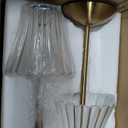 Cordless Table Lamps for Home,Table,Dining Room, Gold Rechargeable Lamps, USB Charge 12'' Tall LED Brass Portable Outdoor Indoor Table Lamp with Built-in Dimmer (Pack2 Gold Flower Lamp)