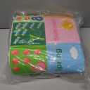 BATATADOCE Alphabet Rugs for Kids Playroom - Educational Rug with ABC Alphabet,Animals Colors,ABC Rugs for Kids Playroom Cartoon Play Mat for Bedroom Decor,Green,4x6 Feet