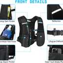 Hydration Backpack with 2L Water Bladder, Lightweight Running Vest for Women Men, Adjustable Straps, Multi-Pocket Water backpack, Breathable Running Vest for Hiking, Cycling, Climbing, Camping, Biking
