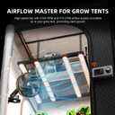 Spider Farmer New Grow Tent Clip Fan 6", EC Motor, Custom 10 Dynamic Wind Speeds and 10-Level Oscillation, Weatherproof IP-54, Powerful Airflow but Quiet for Hydroponics Circulation Cooling