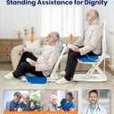 VOCIC Upgrade Electric Chair Lift with Wheels, Get Up from Floor, Portable Lift Assist Devices for Elderly, Includes 2 Types Suction Cups, Support Up to 300 LBS, No Assembly, AX10