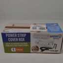 Power Strip Cover Box - Effectively Baby Proofs Power Strip with Patented Dual Lock. Convenient Side Openings for Cords & Cables. Protects Small Hands & Fingers