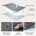 Bedsure Waterproof Blanket for Bed Twin Size 60"x80"- Soft Flannel Fleece Couch Cover Throw Blanket for Large Dogs Pet Leakproof Protector for for Camping, Travel, Grey