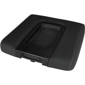 Front Seat Center Console Armrest Lid Cover with Liner Mat Black Compatible with 2014-2019 Chevrolet Chevy Silverado Suburban Tahoe GMC Sierra Yukon XL Replaces 22881398 22876379