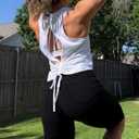 VOOVEEYA 5"/8" High Waisted Yoga Biker Shorts with Pockets for Women (Black, XS)