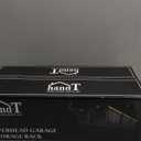 HANDT Overhead Garage Storage Rack, Connectable Heavy Duty Metal Ceiling Rails For Garage Storage Organization Shelving System, Hanging Racks For Tote Containers, Supports Up To 6 Bins, 4 Sets Black