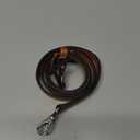 Allzedream Leather Purse Strap Replacement Crossbody Handbag Long Adjustable (Brown, Silver Hardware)