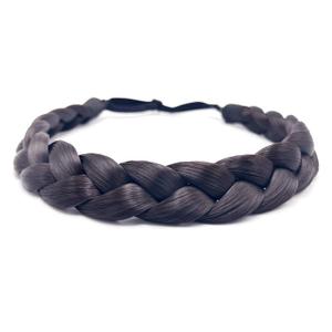TOECWEGR Braided headband for Women 3 Strands Synthetic Braided Hair Headbands Stretch Plaited Hairs Headbands Hairpiece Fashion Hair Accessories (SG-YLN-WG01)