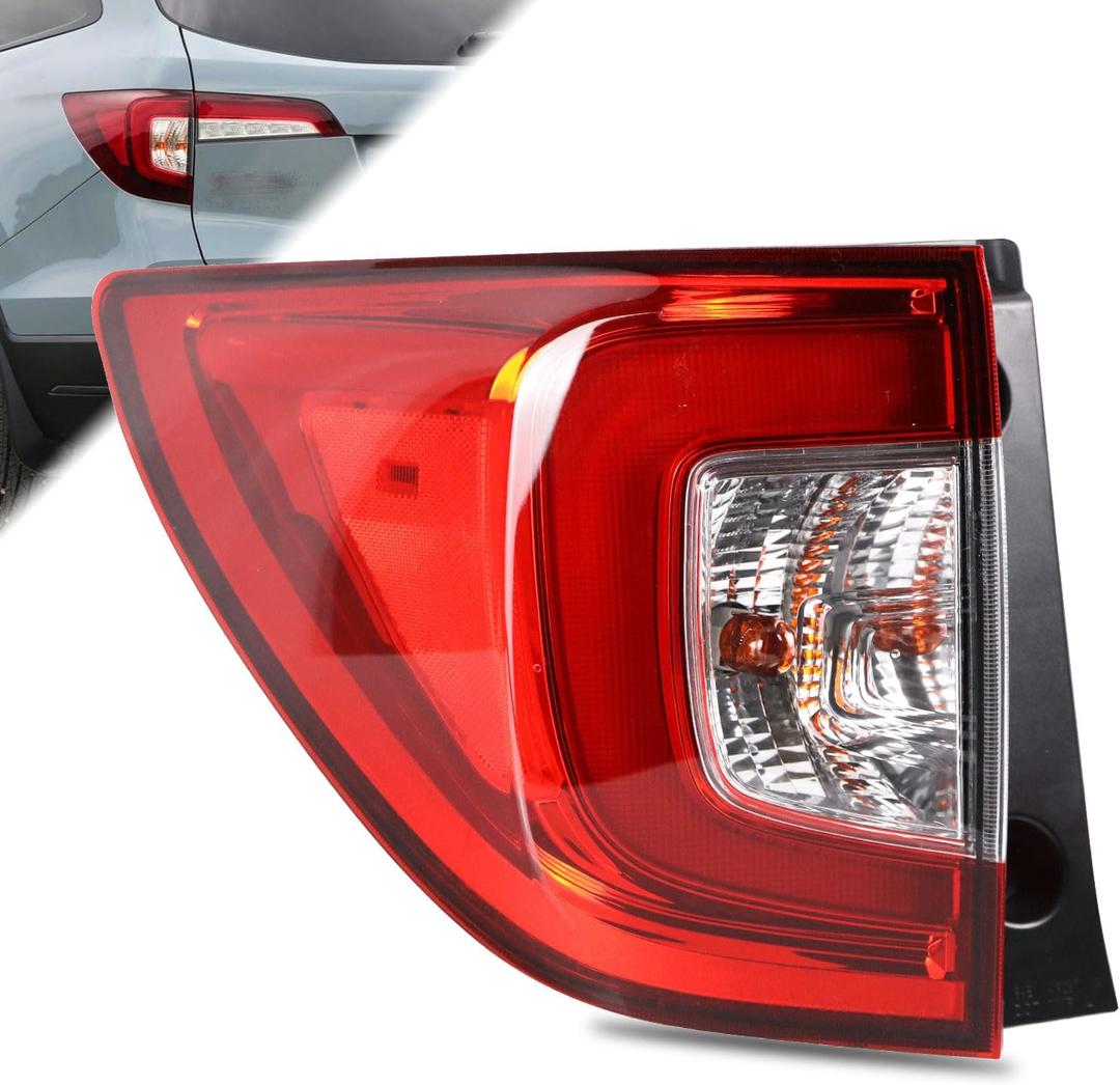 LED Tail Light Compatible With 2019-2022 Honda Pilot Rear Light Taillight Left Driver Side Taillight Replace HO2804120 33550TG7A11(Outer Side)