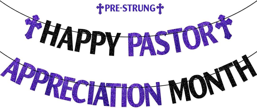 FOZEE Pastor Appreciation Month Banner, Pastor Appreciation Banner, Church Banners for Sanctuary Wall