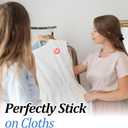 3500 Pcs Size Stickers Labels with 1 Pcs Acrylic Label Dispenser Clothing Size Sticker Label Color Round Self Adhesive Apparel Labels Stickers for T Shirt Skirt Retail 7 Sizes (XS S M L XL 2XL 2XL)
