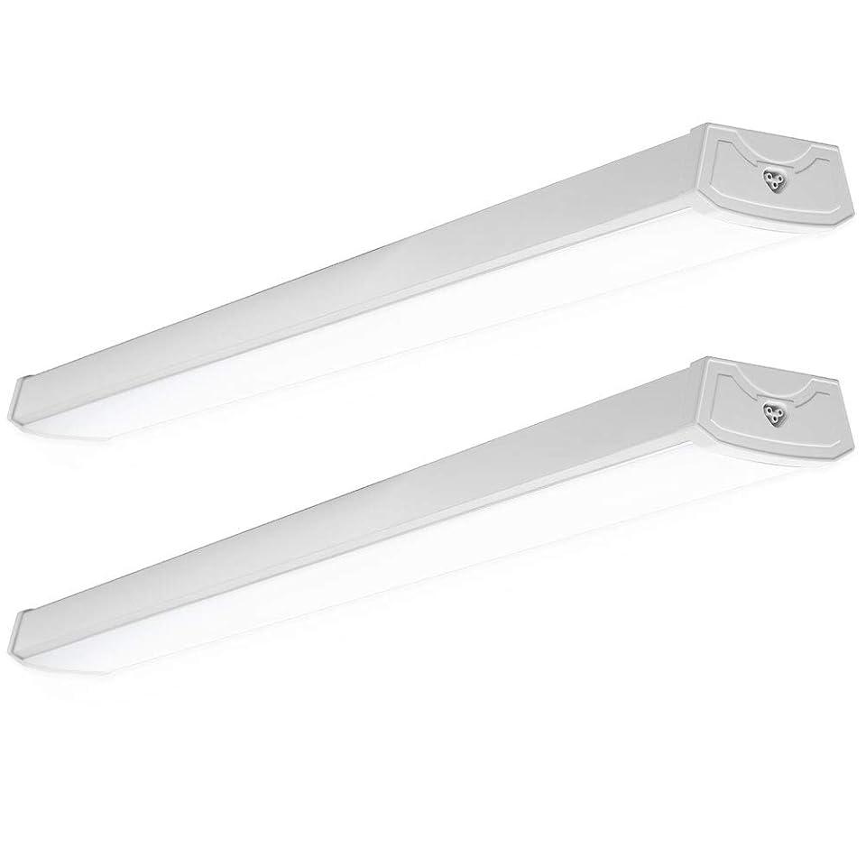 2 x 4ft LED Wraparound Light 60W: Selectable 60W/50W/40W 5000K 6600LM
Linkable Wraparound Light 110LM/W, Hardwired LED Shop Light Fixture, High Efficacy, ETL Linear Lights for office
