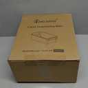 Clear Fridge Organizer, Refrigerator Organizer Bins with Handle, Freezer, Kitchen Cabinet, Pantry Organization, BPA Free Fridge Organizers (12.4 inch 8 Pack)