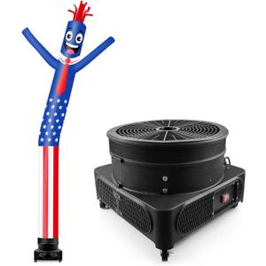 20FT Tall Inflatable Tube Man American Flag Wacky Wavy Dancing Guy with 1.5 HP Weather-Resistant Blower (18''Diameter) for Outdoor Decoration Advertising Business Promotion 20FT Tall Inflatable Tube Man American Flag Wacky Wavy Dancing Guy with 1.5 HP Weather-Resistant Blower (18''Diameter) for Outdoor Decoration Advertising Business Promotion