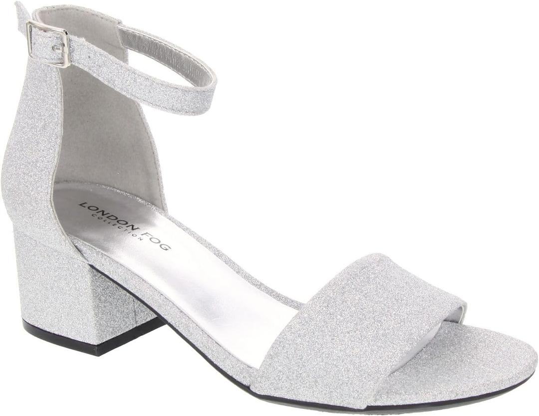 LONDON FOG Women's Nikki Low Two Piece Block Heel Dress Shoe Ladies Ankle Strap Pump Sandal (9.5) LONDON FOG Women's Nikki Low Two Piece Block Heel Dress Shoe Ladies Ankle Strap Pump Sandal (9.5)