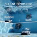 (2026 New) BUBLUE Bubot 800P Gen2 Robotic Pool Vacuum,Cleans Floor/Wall/Waterline/Shallow Area,Powerful Suction Pool Cleaner,Smart Navigation,App Control & Scheduling for Pools up to 1,076 Sq.Ft.Grey