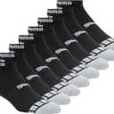 PUMA mens Low Cut Socks (8-pack) (10-13, Black Combo)