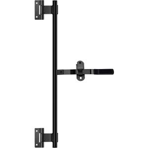 Hicarer Cam Bar Lock Enclosed Trailer Door Latch, Zinc Plated, Single Hinge Point for Folding Ramp Door, RV Hauler Fold Down Door(36 Inch,Black)