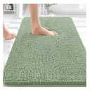OLANLY Bathroom Rugs 30x20, Extra Soft Absorbent Chenille Bath Rugs, Rubber Backing Quick Dry, Machine Washable Bath Mats for Bathroom Floor, Tub and Shower, Home Decor Accessories, Sage Green