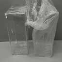 HBlife Pack of 2 Acrylic Tissue Box Covers with Magnetic Base, Dryer Sheet & Mask Organizers for Bathroom, Office, Car White Rectangular, 9.84x5.02x3.54in