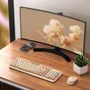 Links9+ Wireless Keyboard and Mouse Combo, Full-Size Retro Typewriter Keyboard Style, 2.4GHz USB Receiver, Plug-and-Play, Keyboard Mouse Set for Computer, Laptop, Windows, Mac, and PC (Milk Tea)