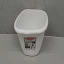 Rubbermaid Vanity Trash Can/Wastebasket, 1.5-Gallons/6-Quarts, White, for Under Counter/Kitchen/Office/Bedroom/Bathroom