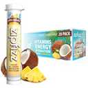 Zipfizz Daily Energy Drink Powder, Pina Colada, 20 Pack | 3-in-1 Sustained Energy, Rapid Hydration, and Essential Vitamins | Sugar-Free | Electrolyte Powder | Contains Vitamin B-12 & Antioxidants (EXP 02/28/27)