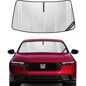 Pigenius Windshield Sun Shade for Honda Accord 2023-2025. Full Coverage Rearview Mirror Shade for Ultimate Protection