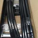 Queension Arch Backdrop Stand 7.2FT, Metal Wedding Arch Stand with Base for Ceremony, Balloon Arched Backdrop Frame with Screws for Birthday Party Baby Shower Celebration Decorations, Black