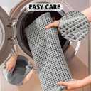 Waffle Bath Mat Rug, 18" x 25" Super Absorbent Non Slip Bath Mats for Bathroom Floor, Ultra Soft Bathmat Machine Washable Bathroom Rugs with Tassels, Brown