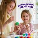 Dan&Darci Easter Egg Squishy Painting Kit - Arts & Crafts for Girls and Boys - Kids Art Activities - Craft Gift for Kid Ages 6 7 8 9 10 Year Old Girl Gifts - Decorate 6 Slow Rising Squishies