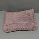 BOACAY Packable Travel Blanket for Airplane, Car - Compact Office Blanket - Portable Pillow for Adults, Kids with Case, Luggage Sleeve, Backpack Clip (Single, Pink)