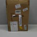 4 Tier Plastic Storage Bins with Lid 23QT, Stackable Storage Containers with Wheels, Folding Storage Boxes, Stackable Storage Bins, Organizers and Storage for Living Room,Office,Dorm (White)