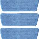 3 Pack Microfiber Mop Pads, Mop Replacement Pads Refills Floor Spray Mop Pads Wet Moping Pads Refill Reusable Pads Suitable for All Spray Mops Cleaning