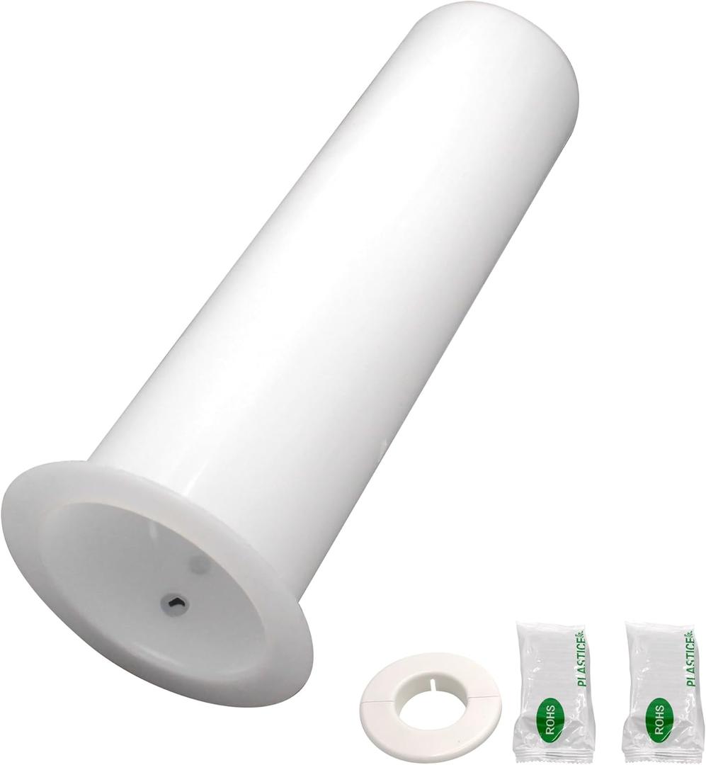 TAUROX Mini Split Cover Wall Sleeve for Air Conditioning Line Set Covers for Outside Units AC Sleeve Through The Wall Pipe Accessories (8.66 inches Length)