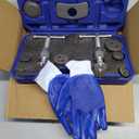Orion Motor Tech 24pc Brake Caliper Compression Tool Set, Heavy Duty Brake Piston Compressor Tool and Wind Back Tool Kit for Brake Pad Replacement, Universal Disc Brake Caliper Tool Set with Blue Case