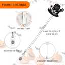 2 x Morcheiong 10 Pack Halloween Retractable Badge Holders with Swivel Alligator Clip Nurse Badge Reel ID Badge Holders Retractable Clip for Students Teachers Office Workers