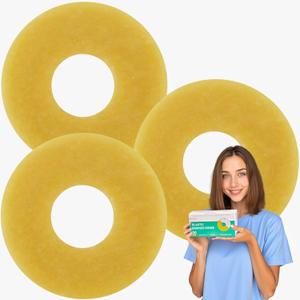 30Pcs Ostomy Barrier Rings, 2mm Thickness Hydrocolloid Tape Cohesive Seals, Elastic Moldable Skin Extender, Ostomy Supplies for Colostomy, Ileostomy & Urostomy Bags