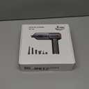 KMM Handheld Car Vacuum Cleaner, 4 in 1 Vacuum Cleaner 16000Pa Air Duster, 3-Speed Adjustable 120W High Power Vacuum Cleaner with LED Light and Multi-Nozzles for Car, Home, Office, Pet (Gray)