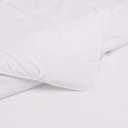 Amazon Basics Soft, Lightweight Twin Size Comforter Set, All-Season Down-Alternative 2-Piece Bedding Set, Pinch Pleat Design with Piped Edges, Twin/TwinXL, Bright White