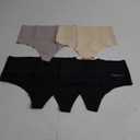 FINETOO Women Underwear High Waisted Thongs Tummy Control Seamless Thongs Shapewear No Show Panties 5 Pack M