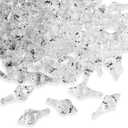 Outlet Acrylic Clear Ice Rock Diamond Chandelier Drops Crystals Treasure Gems for Table Scatters, Event, Wedding, Arts & Crafts, Birthday, Hanging Decoration Favor (112 Pieces)