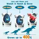 24 Pcs Large Hatching Dinosaur Eggs Easter Party Favors, Easter Egg Filled Toys for Kids Toddlers Grow in Water Dinos Egg Science Kits, Goodie Bag Stuffers, Classroom Prizes, Easter Basket Stuffers